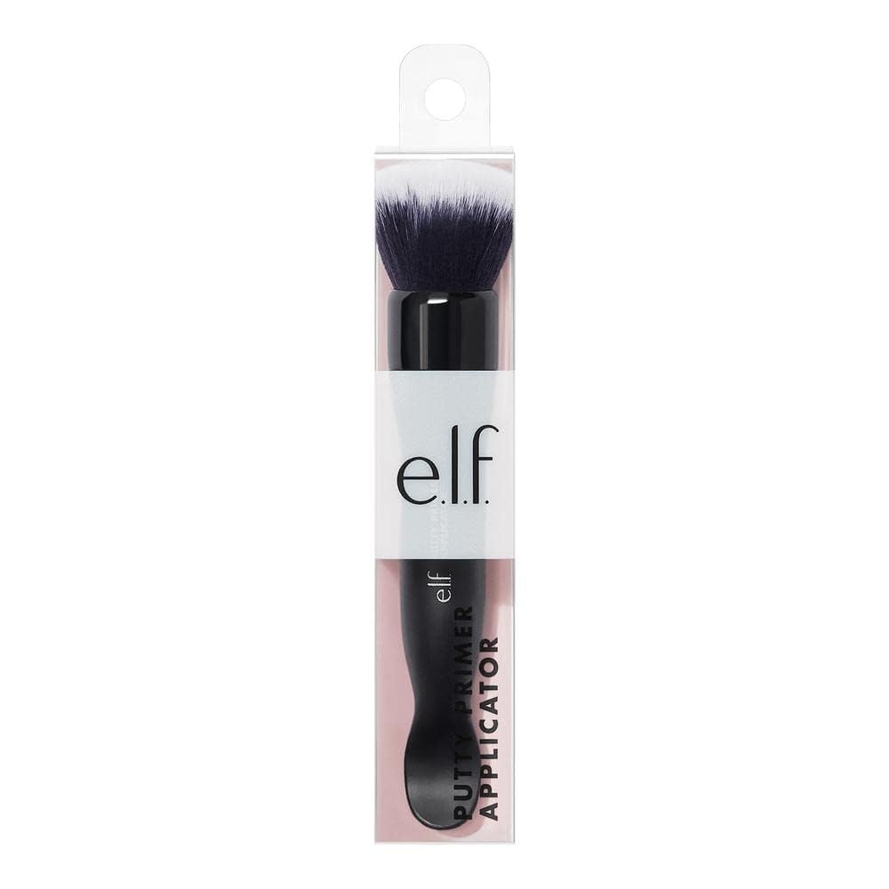 e.l.f. Putty Primer Brush & Applicator. Dual-Ended Makeup Tool For Applying e.l.f. Putty Products. Made With Synthetic Bristles. Vegan & Cruelty-Free