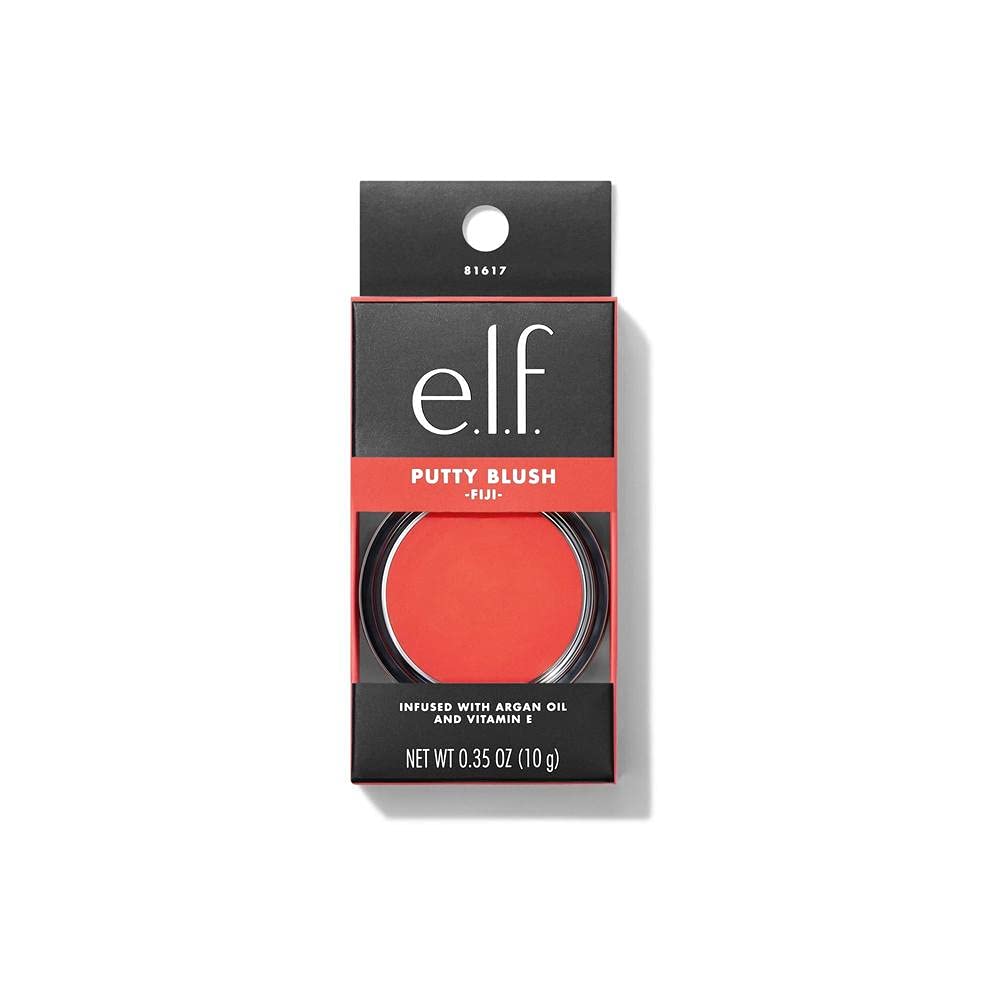 e.l.f. Putty Blush. Creamy & High-Pigment Formula For A Natural Glow. Delivers A Semi-Matte & Powder Finish. Vegan & Cruelty-Free. Fiji