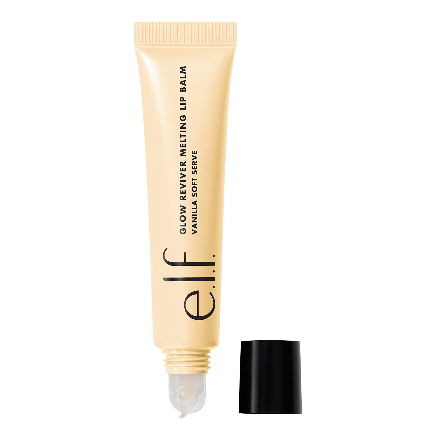e.l.f. Glow Reviver Melting Lip Balm. Tinted. Vanilla Soft Serve | Hydrating & Glossy. Buildable Sheer Color. Soft Texture with Hyaluronic Acid Blend & Nourishing Butters. Vegan & Cruelty-Free