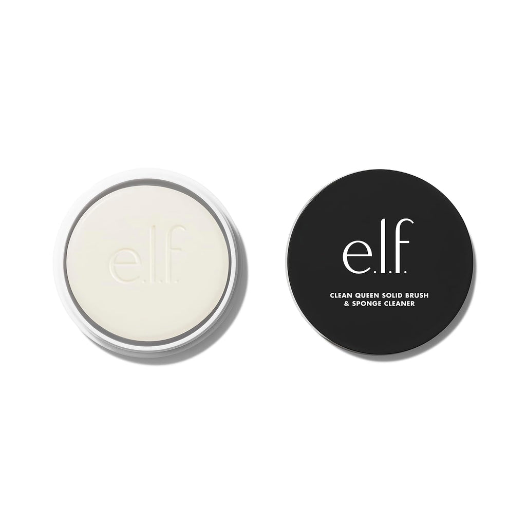 e.l.f. Clean Queen Solid Brush & Sponge Cleaner. Cleanses Face & Eye Makeup Brushes & Sponges. Nourishing. Non-Damaging Formula. Vegan & Cruelty-Free