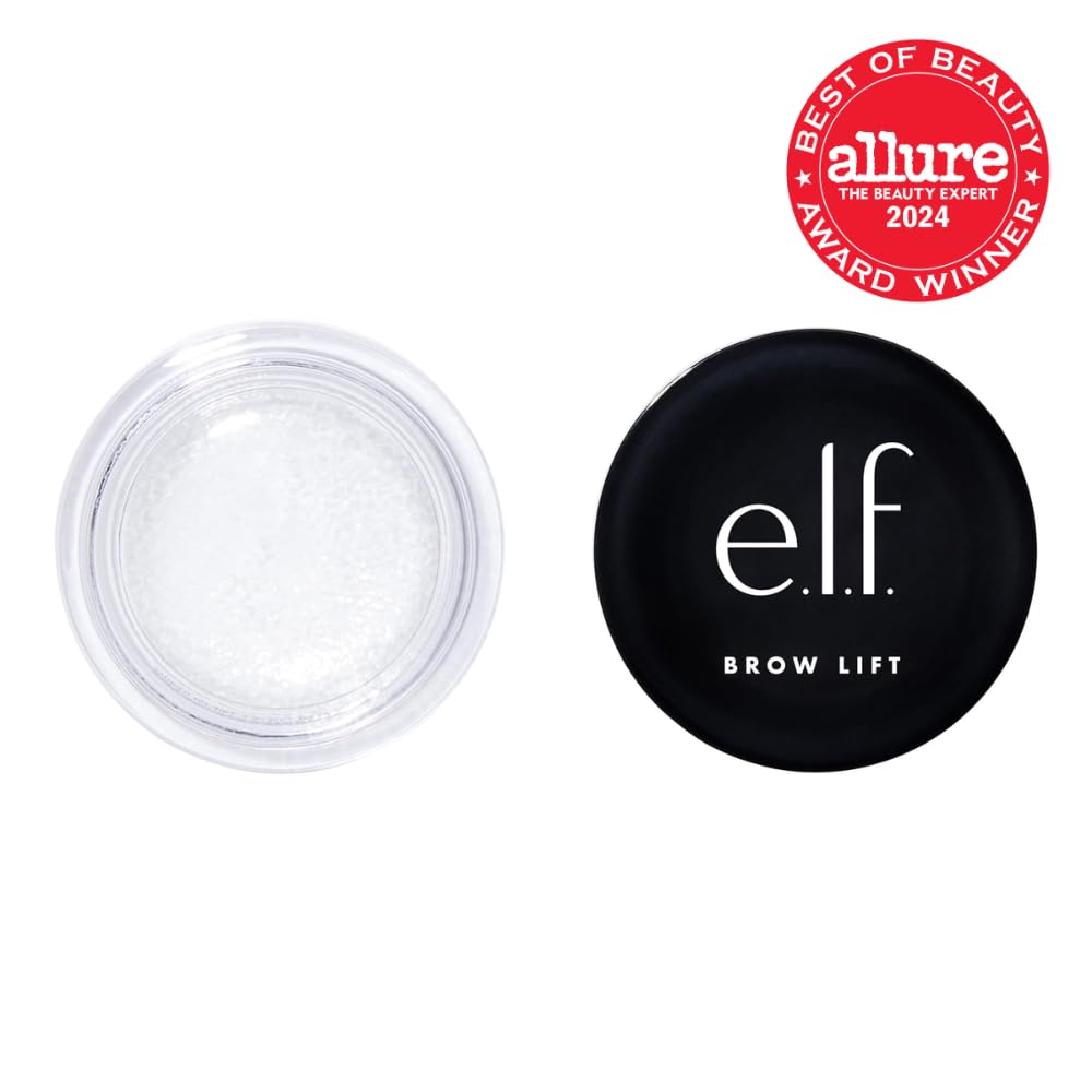 e.l.f. Brow Lift. Clear Eyebrow Shaping Wax For Holding Brows In Place. Creates A Fluffy Feathered Look. Vegan & Cruelty-Free. Clear
