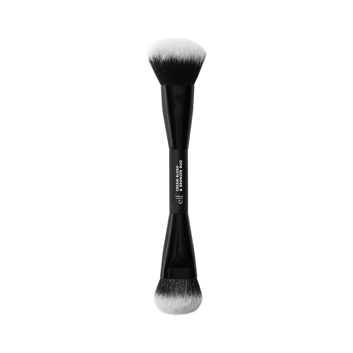 e.l.f. Cream Blush & Bronzer Duo Brush. Blending & Layering Brush | Cream Formulas. Dense Synthetic Bristles. Angled Sculpting. Creates Seamless & Professional Finish. Vegan & Cruelty-Free