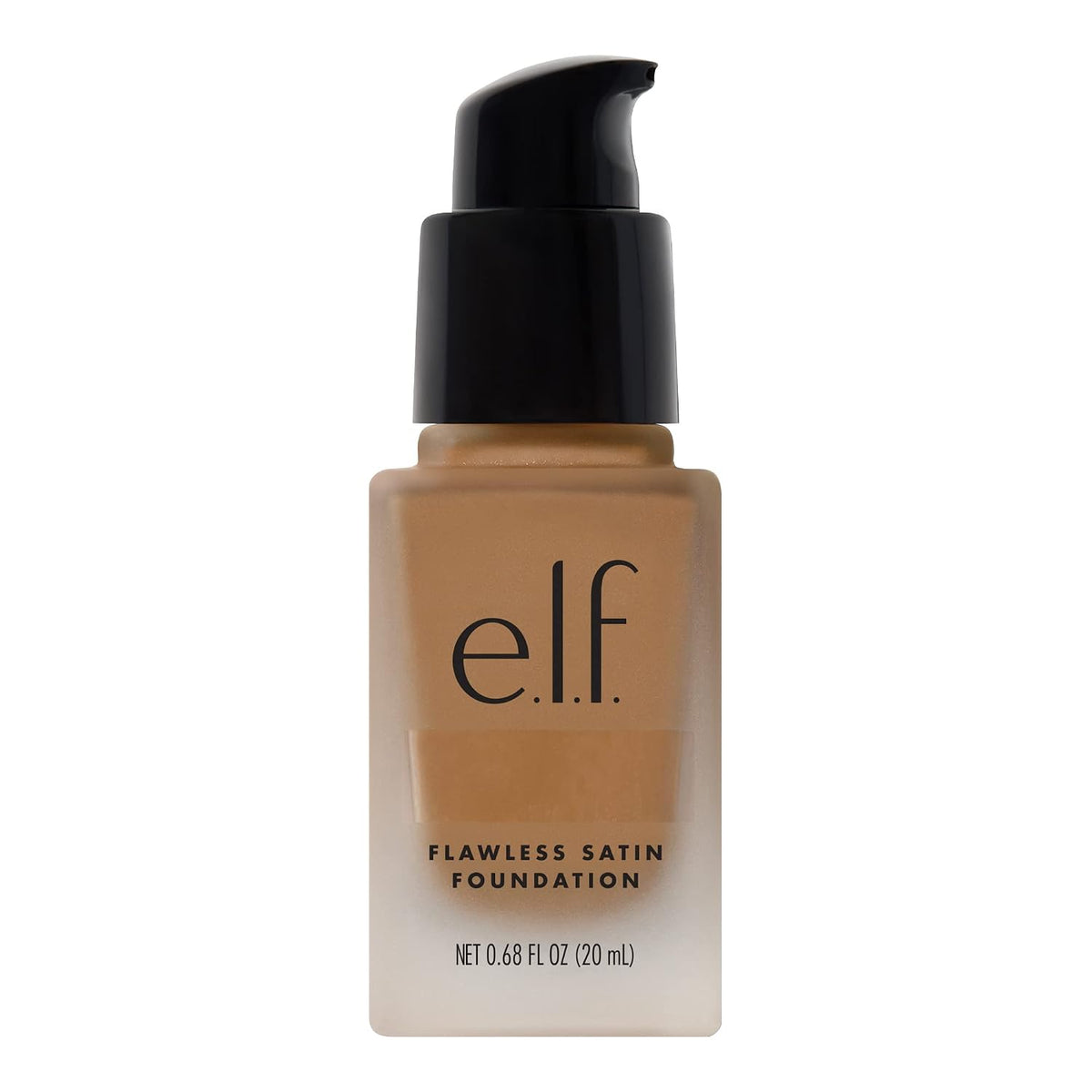 e.l.f. Flawless Satin Foundation. Lightweight & Medium Coverage. Semi-Matte Finish. Vegan & Cruelty-Free. Linen. 0.68 Fl Oz (20mL)