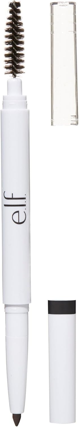 e.l.f. Instant Lift Brow Pencil. Dual-Sided. Deep Brown | Retractable Precision-Tip Brow Pencil with Grooming Spoolie for Buildable Natural-Looking Color. Vegan & Cruelty-Free