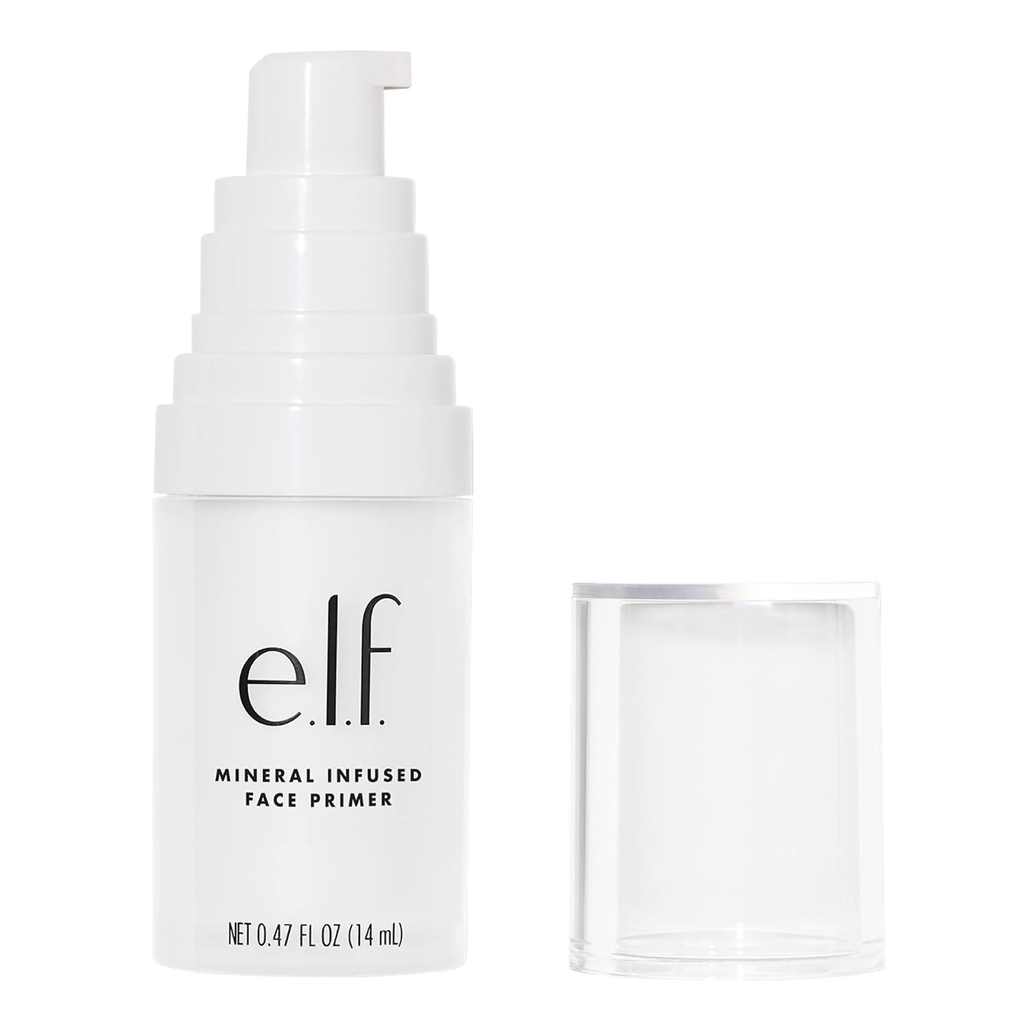 e.l.f. Mineral Infused Face Primer. Primer For A Smooth Foundation Base. Fills In Fine Lines & Refines Complexion. Vegan & Cruelty-free. Small