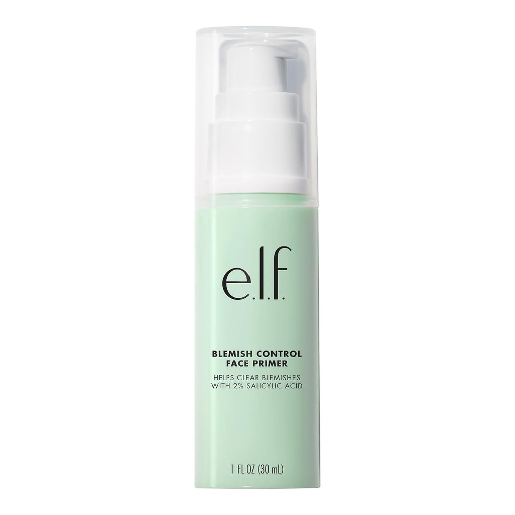 e.l.f. Blemish Control Face Primer. Soothing & Hydrating Makeup Primer For Fighting Blemishes. Grips Makeup To Last. Vegan & Cruelty-free. Large