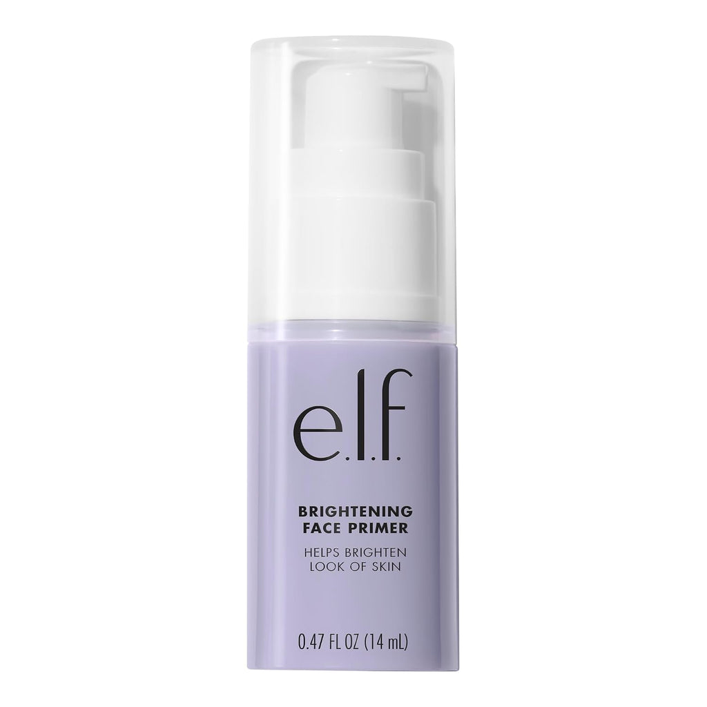 e.l.f. Brightening Lavender Face Primer. Face Makeup Primer For Neutralizing Uneven Skin Tones & Brightening Complexion. Vegan & Cruelty-free