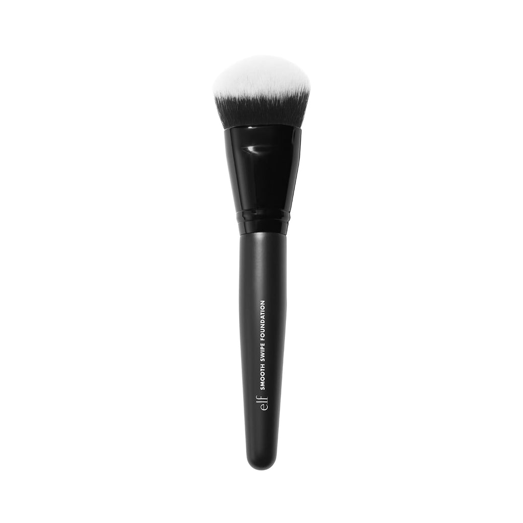 e.l.f. Smooth Swipe Foundation Brush | Face Makeup Brush For A Natural-Looking Finish. For Liquid & Cream Formulas. Vegan & Cruelty-Free