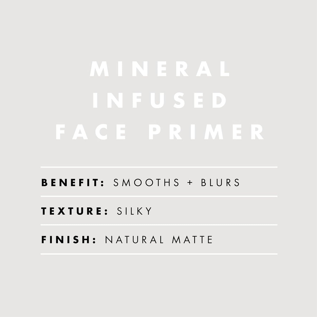 e.l.f. Mineral Infused Face Primer. Primer For A Smooth Foundation Base. Fills In Fine Lines & Refines Complexion. Vegan & Cruelty-free. Large
