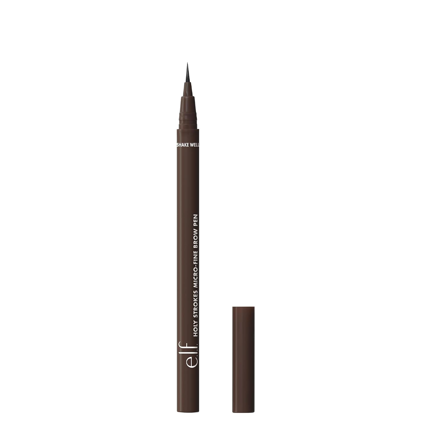 e.l.f. Holy Strokes Micro-Fine Brow Pen. Liquid Waterproof Eyebrow Makeup For Detailing & Adding Dimension. Vegan & Cruelty-Free. Soft Brown