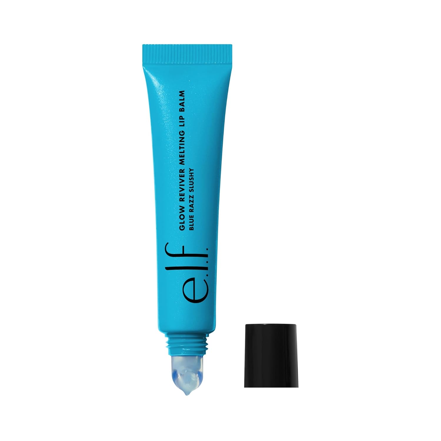 e.l.f. Glow Reviver Melting Lip Balm. Tinted. Blue Razz Slushy | Hydrating & Glossy. Buildable Sheer Color. Soft Texture with Hyaluronic Acid Blend & Nourishing Butters. Vegan & Cruelty-Free