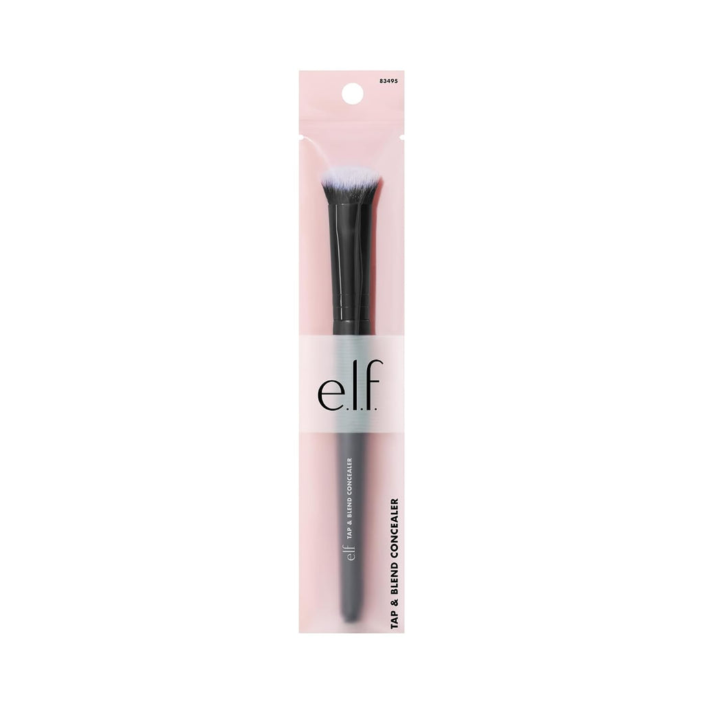 e.l.f. Tap & Blend Concealer Brush. Covers Blemishes & Dark Spots For An Airbrushed Finish With A Precision Tip. Synthetic. Vegan. & Cruelty-Free