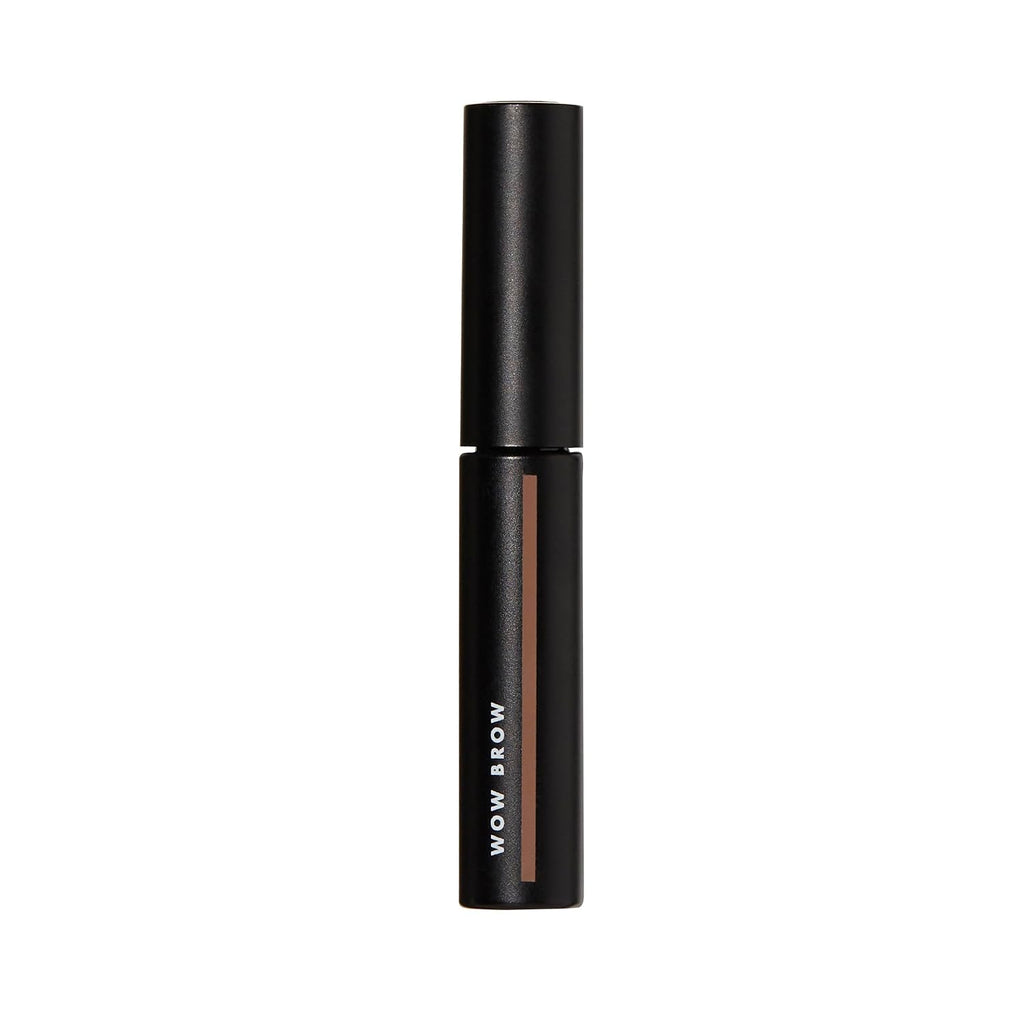 e.l.f. Wow Brow Gel. Volumizing. Buildable. Wax-Gel Hybrid. Creates Full. Voluminous-Looking Brows. Locks Brow Hairs In Place. Taupe