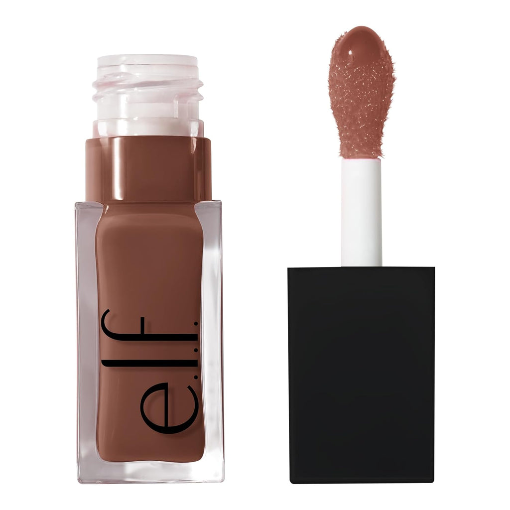 e.l.f. Glow Reviver Lip Oil. Tinted. Hydrating & Non-Sticky. Honey Talks | High-Shine Tinted Lip Oil. Hydrating. Infused with Jojoba & Nourishing Oils. Glossy Formula. Vegan & Cruelty-Free