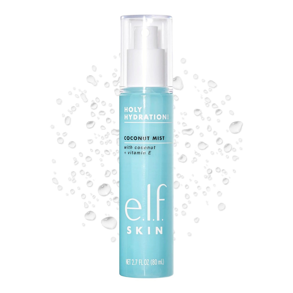 e.l.f. SKIN Holy Hydration! Hydrating Coconut Mist. Refreshes. Soothes & Invigorates Skin. Tropical Scent. 2.7 Fl Oz (Pack of 1)