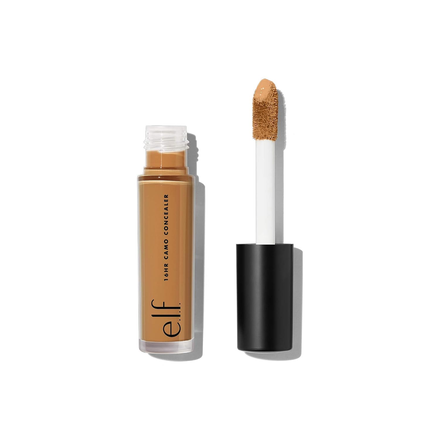 e.l.f. 16HR Camo Concealer. Full Coverage. Matte Finish Under-Eye & Blemish Corrector. Hydrating Formula. 16-Hour Crease-Resistant Wear. Deep Olive