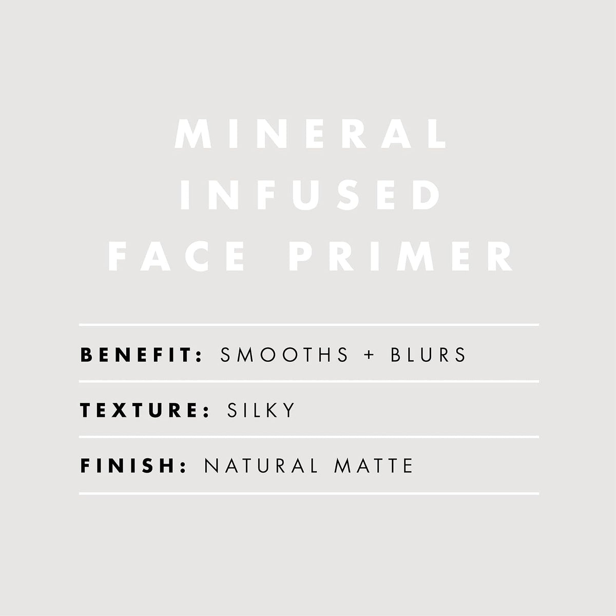e.l.f. Mineral Infused Face Primer. Primer For A Smooth Foundation Base. Fills In Fine Lines & Refines Complexion. Vegan & Cruelty-free. Small