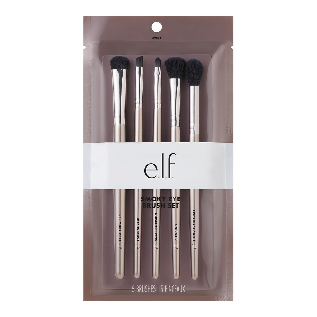 e.l.f. Smoky Eye Brush Kit. 5-Piece Makeup Brush Kit For Creating A Smoky Eye Look. Apply & Blend Eyeshadow. Vegan & Cruelty-Free