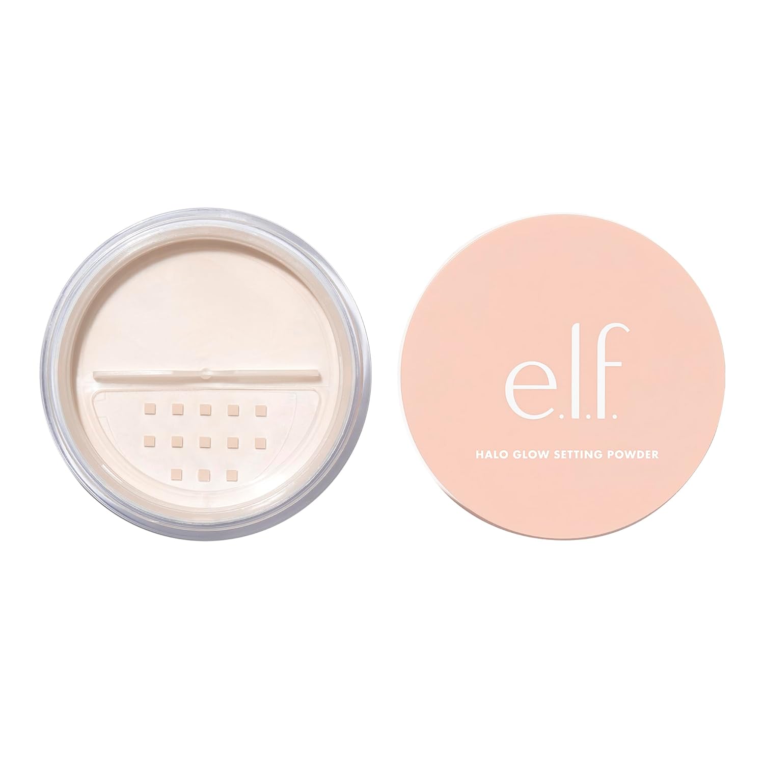 e.l.f. Halo Glow Soft Focus Setting Powder. Silky & Creates Soft Glow Without Shine. Smooths Pores & Lines. Vegan & Cruelty-Free. Light Pink