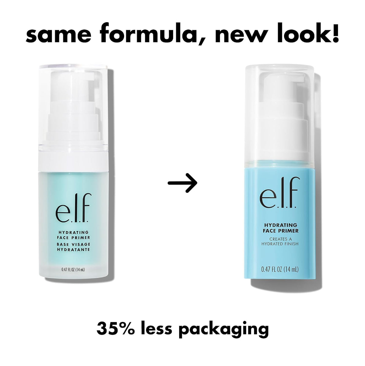 e.l.f. Hydrating Face Primer. Small | Moisturizing Makeup Base. Smooths Pores & Fine Lines. Long-Lasting Wear. Preps Skin for Foundation Application
