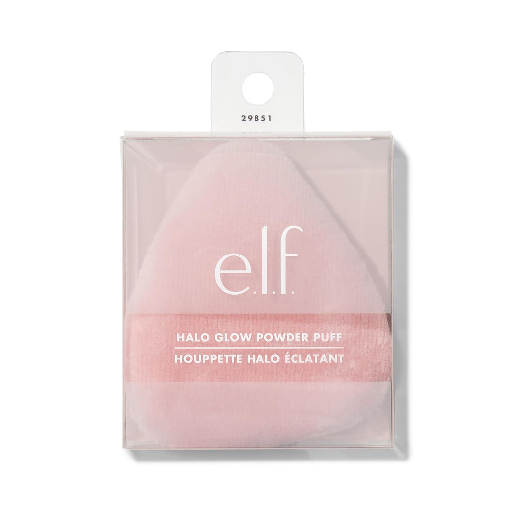 e.l.f. Halo Glow Powder Puff. Soft. Reusable Powder Puff For Applying Loose Or Pressed Powders. Easily Conforms To The Face. Vegan & Cruelty-free