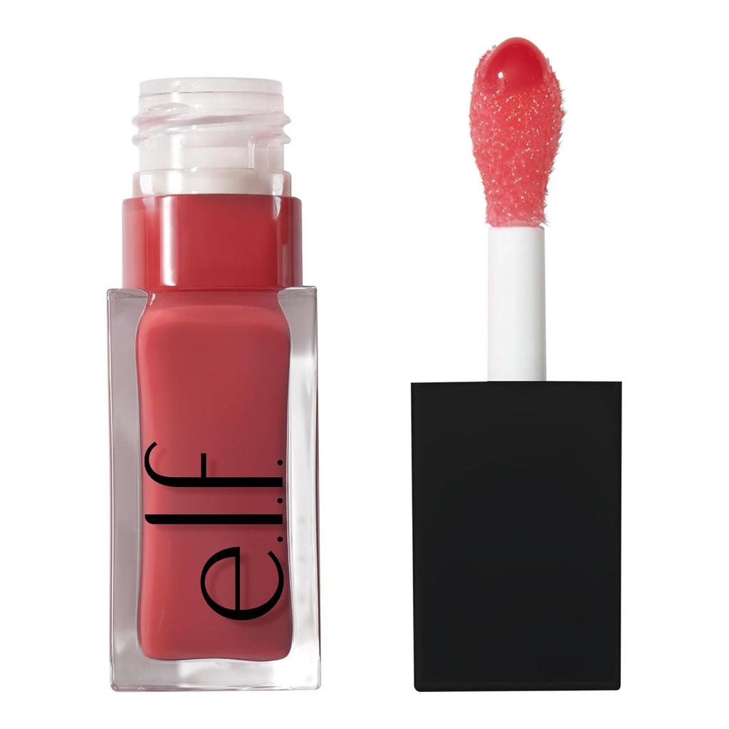 e.l.f. Glow Reviver Lip Oil. Tinted. Hydrating & Non-Sticky. Rose Envy | High-Shine Tinted Lip Oil. Hydrating. Infused with Jojoba & Nourishing Oils. Glossy Formula. Vegan & Cruelty-Free
