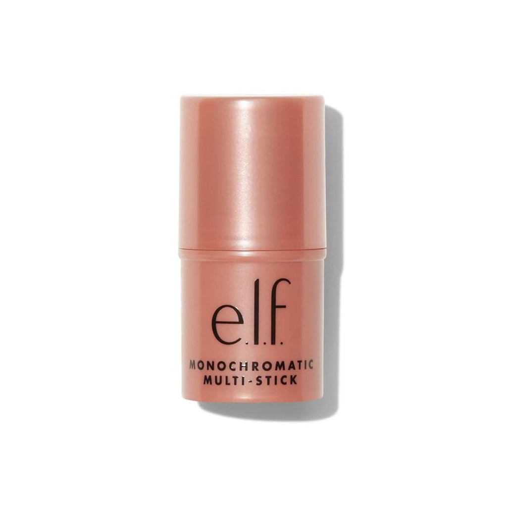 e.l.f. Monochromatic Multi Stick. Cream-to-Powder. Bronzed Cherry | Creamy & Blendable for Eyes. Lips & Cheeks. Adds Shimmer. Lightweight Buildable Finish. Travel-Friendly. Vegan & Cruelty-Free