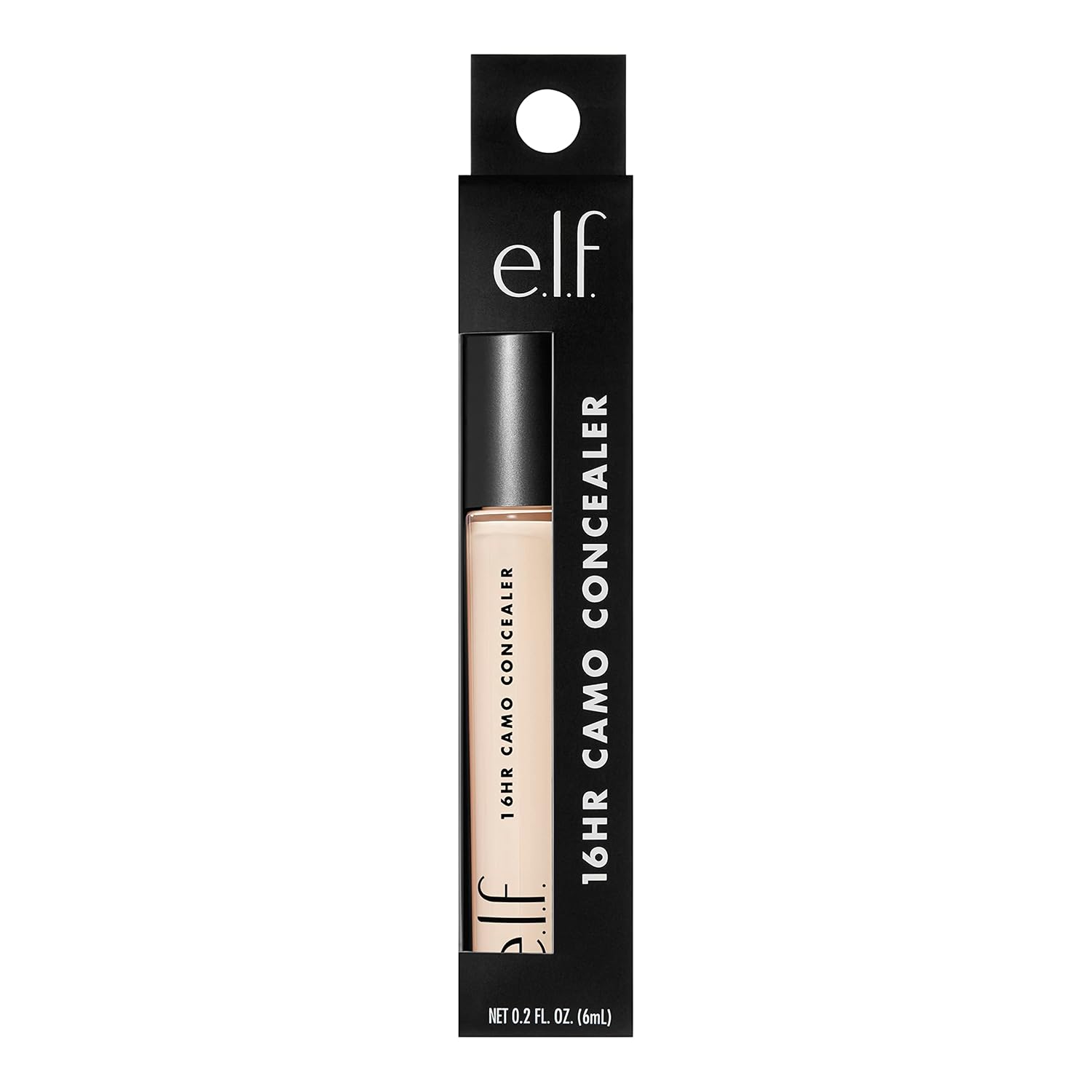 e.l.f. 16HR Camo Concealer. Light Ivory | Full Coverage. Matte Finish Under-Eye & Blemish Corrector. Hydrating Formula. 16-Hour Crease-Resistant Wear