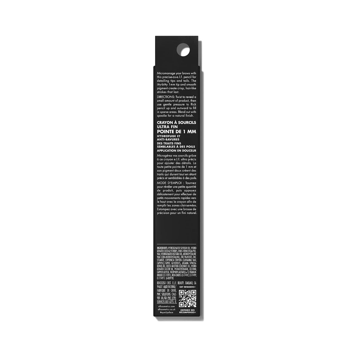 e.l.f. Micro-Fine Brow Pencil. Blonde | Waterproof Brow Color & Spoolie For Shaping Brows & Creating A Feathered Natural-Looking Finish. Vegan & Cruelty-Free