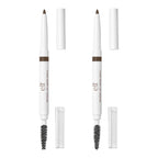 e.l.f. Instant Lift Brow Pencil. Dual-Sided. Neutral Brown. 2-Pack | Retractable Precision-Tip Brow Pencil with Grooming Spoolie for Buildable Natural-Looking Color. Vegan & Cruelty-Free
