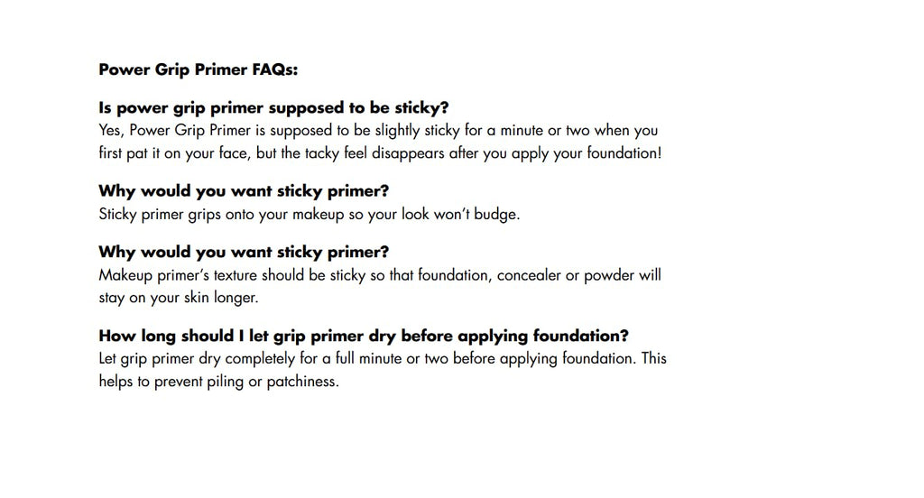 e.l.f. Power Grip Primer. Gripping & Hydrating Gel Primer. 0.811 Fl Oz | Grips Makeup for Long-Lasting Wear & Face Prep. Smooth Base Finish. Lightweight & Moisturizing Formula. Vegan & Cruelty-Free