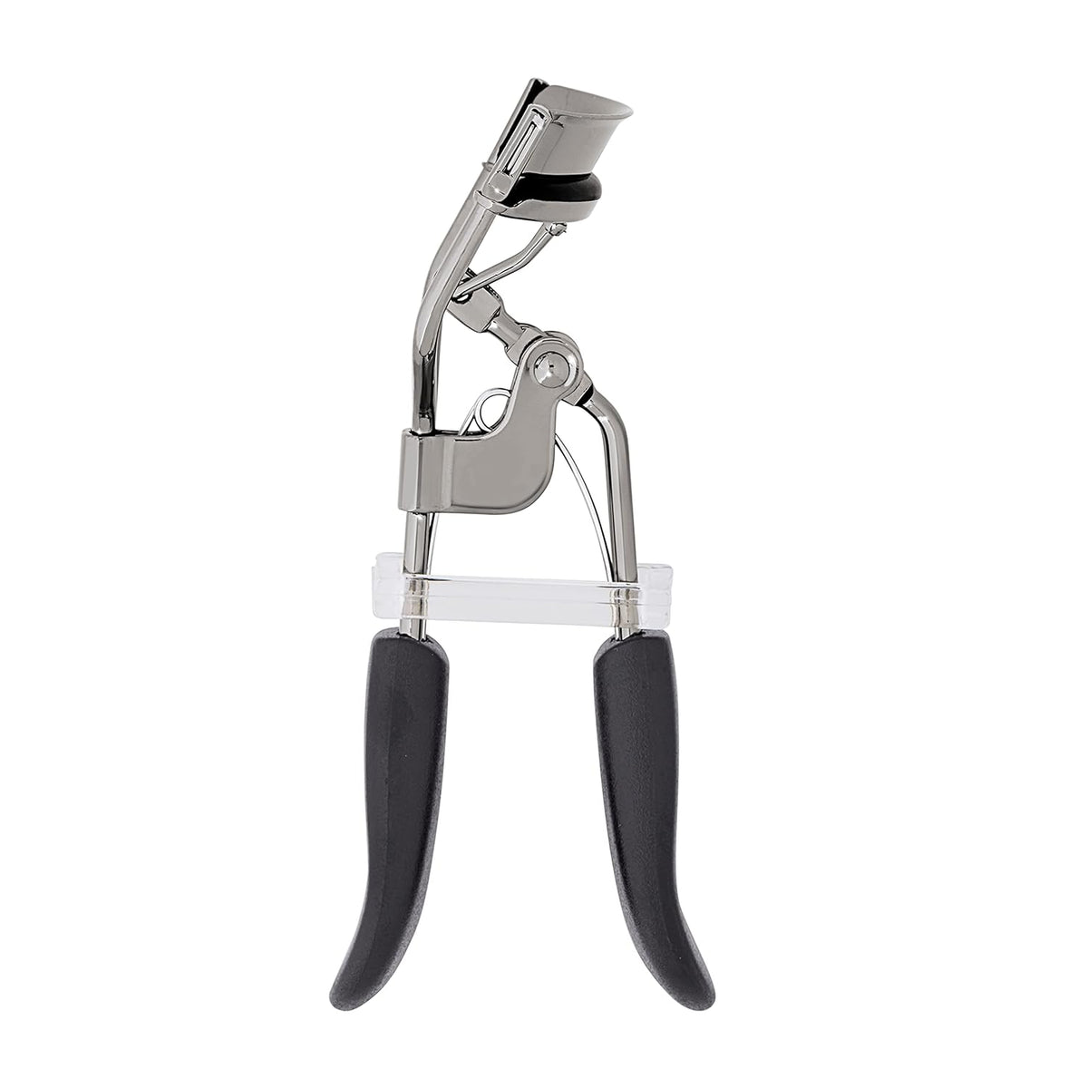 e.l.f. Pro Eyelash Curler. Stainless Steel Lash Curler. Long-Lasting Natural Curl. Ergonomic Design. Includes Replacement Pad. Fits All Eye Shapes