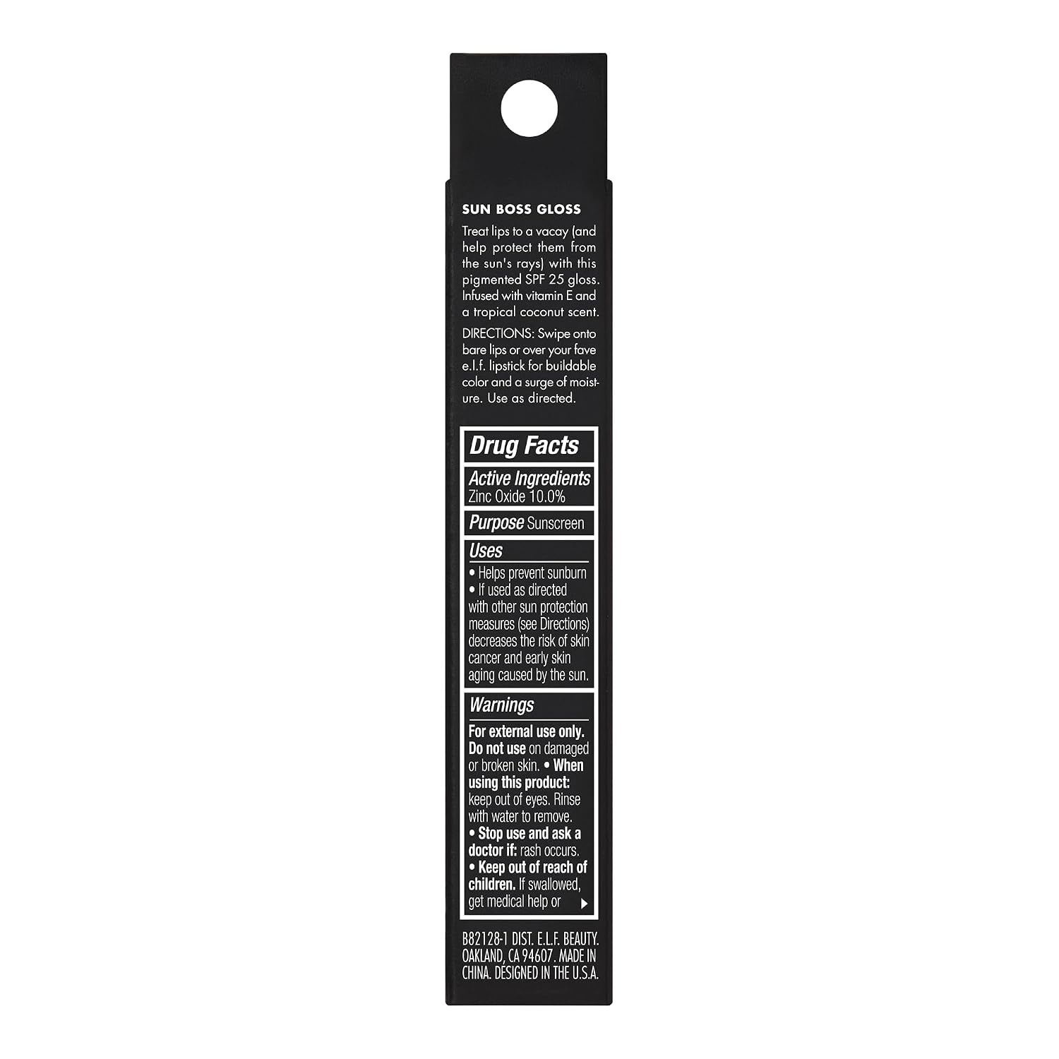e.l.f. Sun Boss Gloss SPF 25. That's My Jam | Pigmented Lip Gloss For A High-Shine Finish. Moisturizing & Conditioning Formula. Vegan & Cruelty-Free