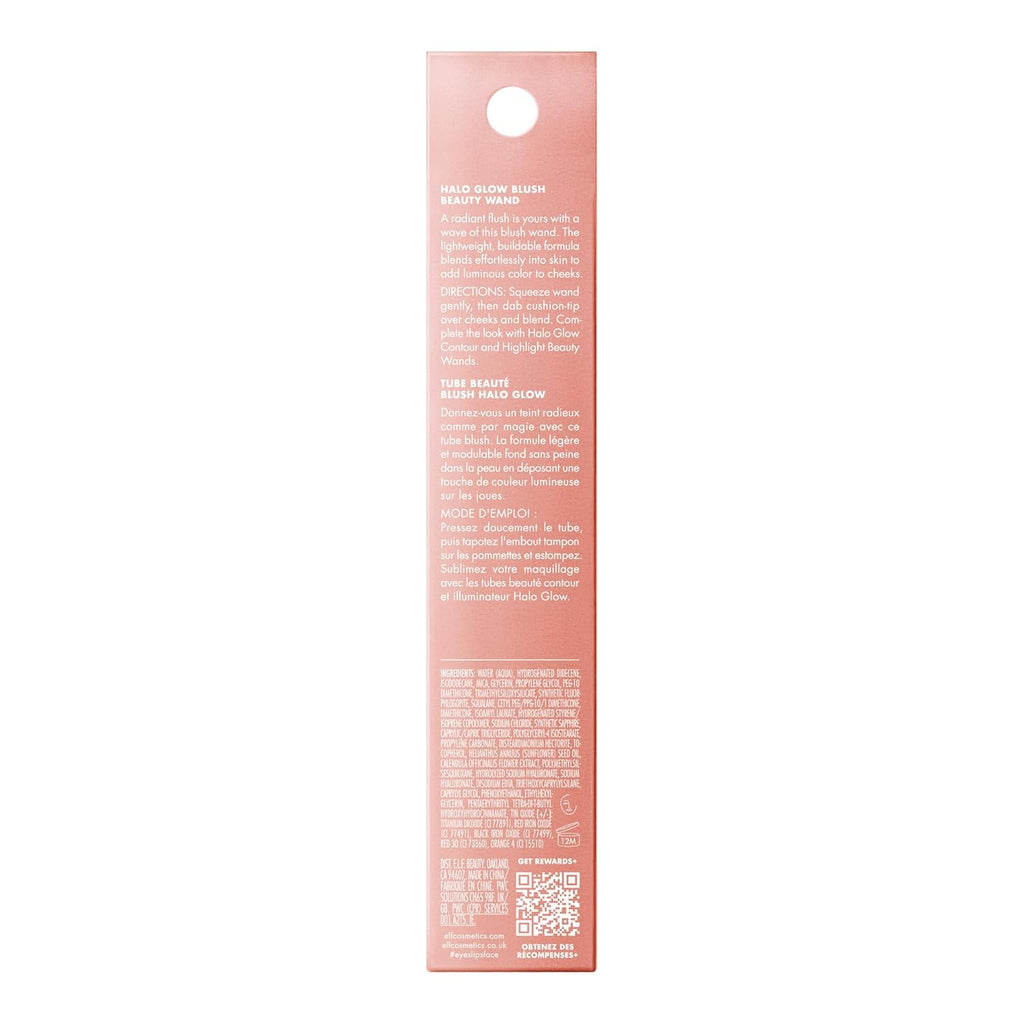 e.l.f. Halo Glow Blush Beauty Wand. Pink-Me-Up | Liquid Blush Wand For Radiant. Flushed Cheeks. Infused With Squalane. Vegan & Cruelty-free