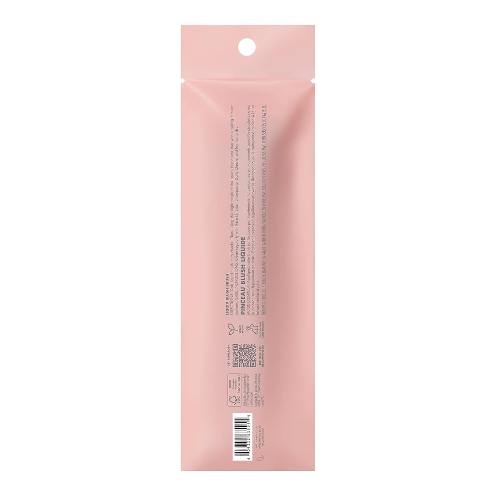 e.l.f. Camo Liquid Blush Brush | Angled Blush Brush Ideal For Applying & Blending Colors On Cheeks. Soft. Dense Bristles. Vegan & Cruelty-free