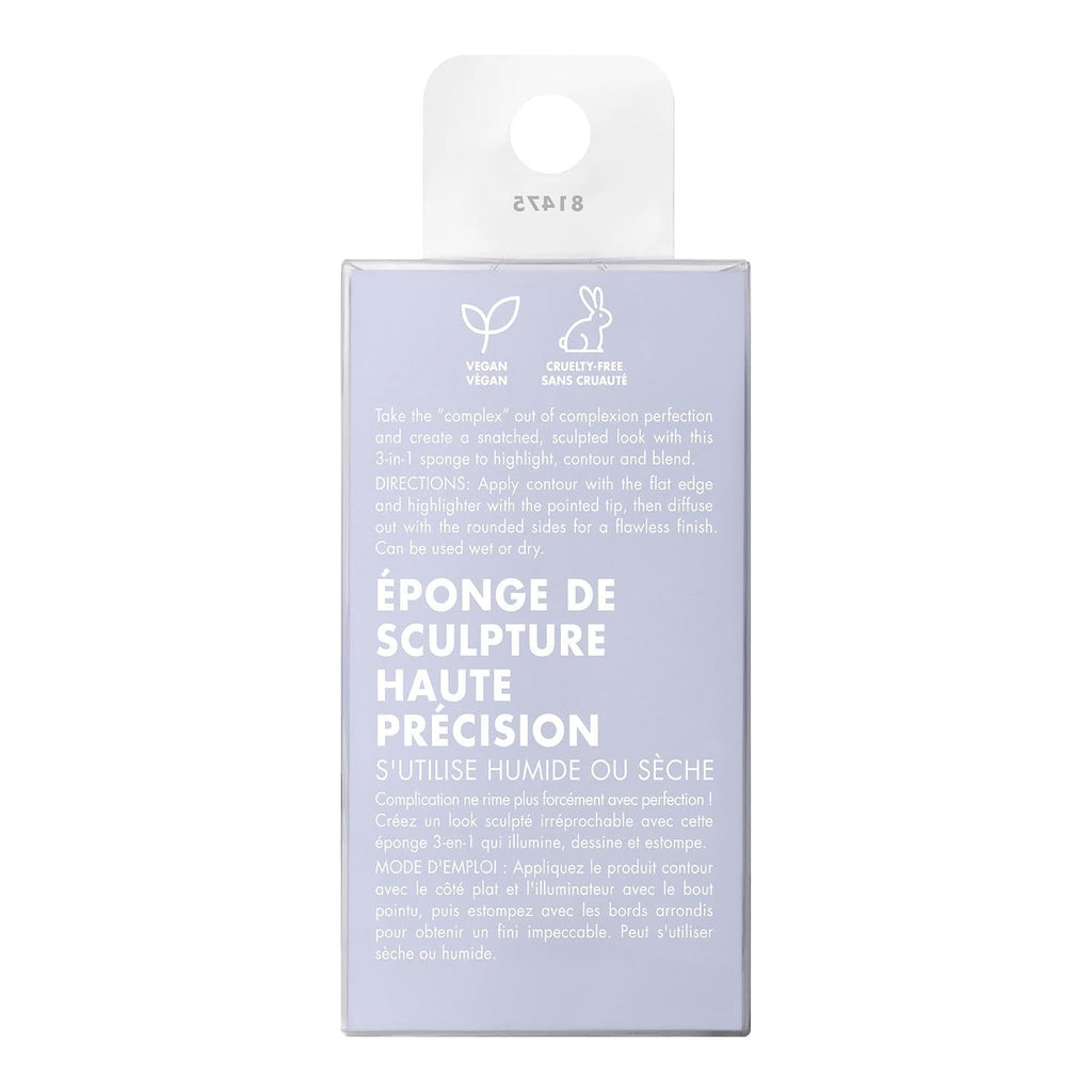 e.l.f. Precision Sculpting Sponge | 3-in-1 Sponge For Contouring & Blending To A Smooth Finish. Great For Cream & Powder Formulas. Vegan & Cruelty-Free