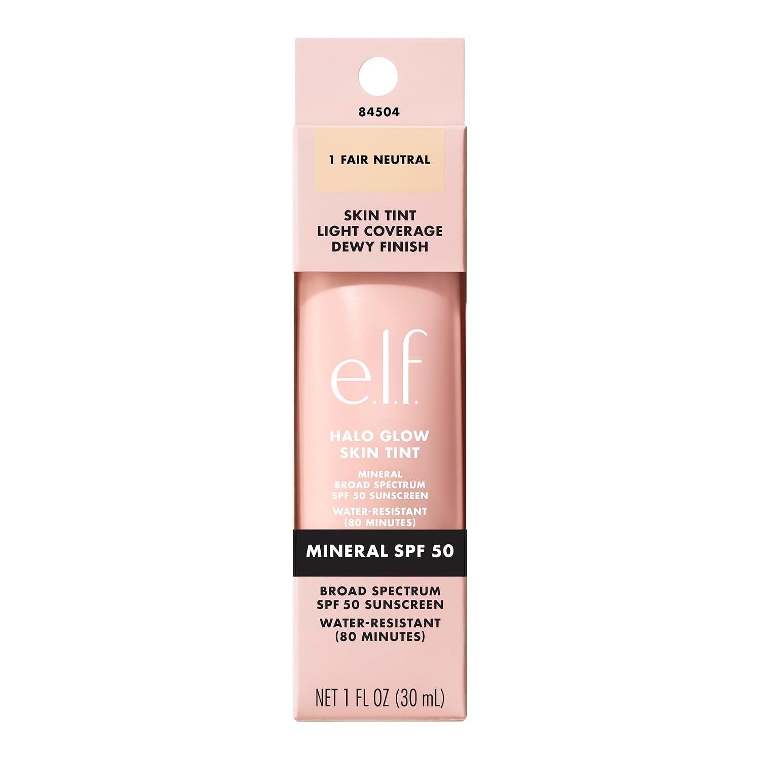 e.l.f. Halo Glow Skin Tint SPF 50. 1 Fair Neutral | Tinted Moisturizer For Light. Buildable Coverage. Creates A Natural Glow. Vegan & Cruelty-Free