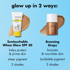 e.l.f. SKIN Bronzing Drops. Pure Gold (Golden Bronze Shimmer) | Liquid Face Tinted Serum with Vitamin E & Sunflower Oil. Shimmer Finish. Vegan & Cruelty-Free. Pure Gold