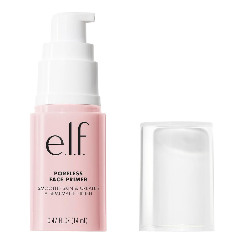e.l.f. Poreless Face Primer. Skin-Smoothing Matte Makeup Base. Minimizes Pores & Fine Lines. Long-Lasting Foundation Primer with Tea Tree & Vitamins A & E. Vegan & Cruelty-Free
