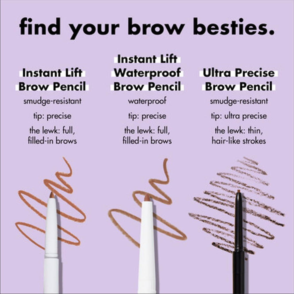 e.l.f. Instant Lift Brow Pencil. Dual-Sided. Taupe | Retractable Precision-Tip Brow Pencil with Grooming Spoolie for Buildable Natural-Looking Color. Vegan & Cruelty-Free