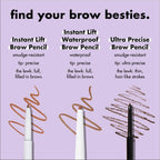 e.l.f. Instant Lift Brow Pencil. Dual-Sided. Taupe | Retractable Precision-Tip Brow Pencil with Grooming Spoolie for Buildable Natural-Looking Color. Vegan & Cruelty-Free