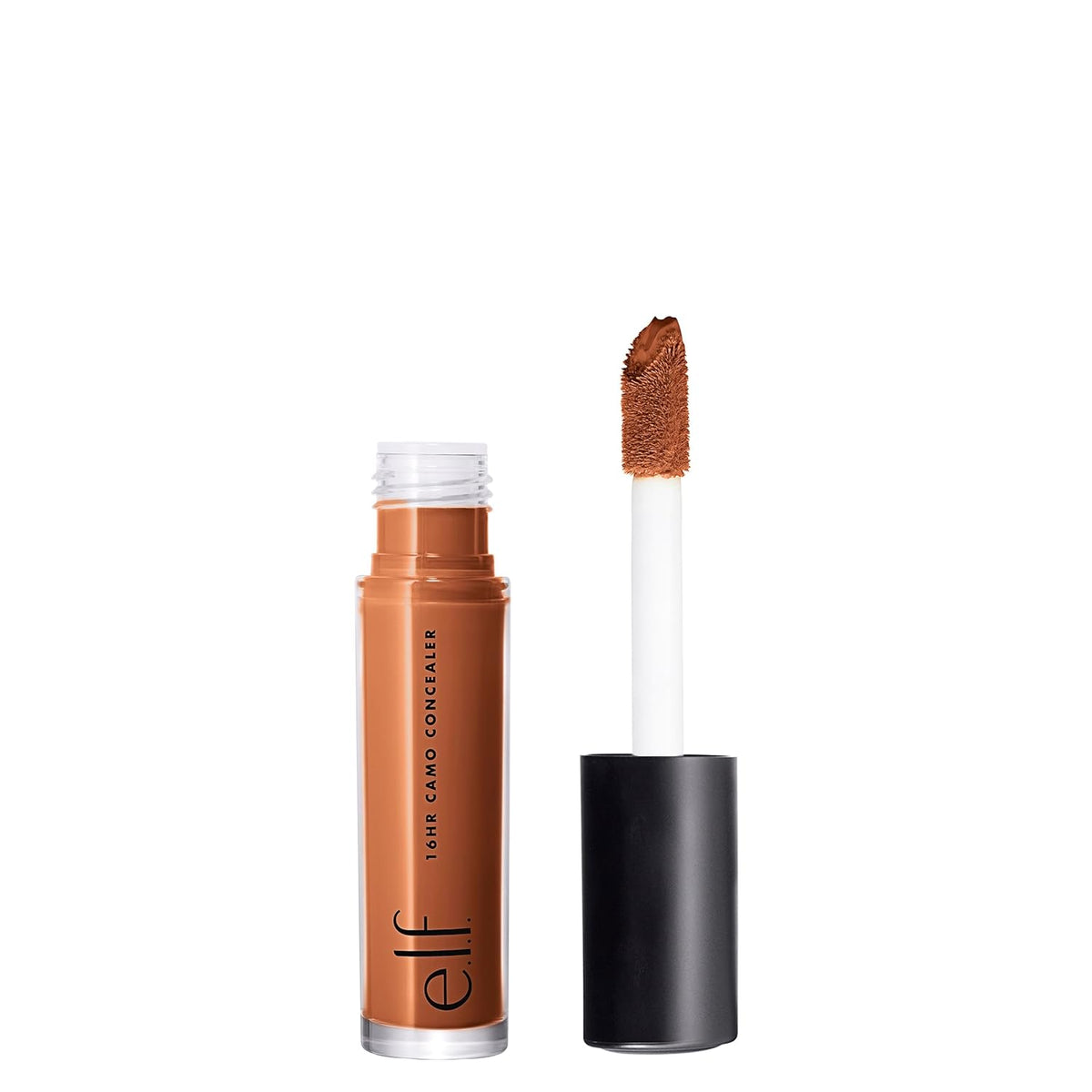 e.l.f. 16HR Camo Concealer. Full Coverage. Matte Finish Under-Eye & Blemish Corrector. Hydrating Formula. 16-Hour Crease-Resistant Wear. Deep Cinnamon