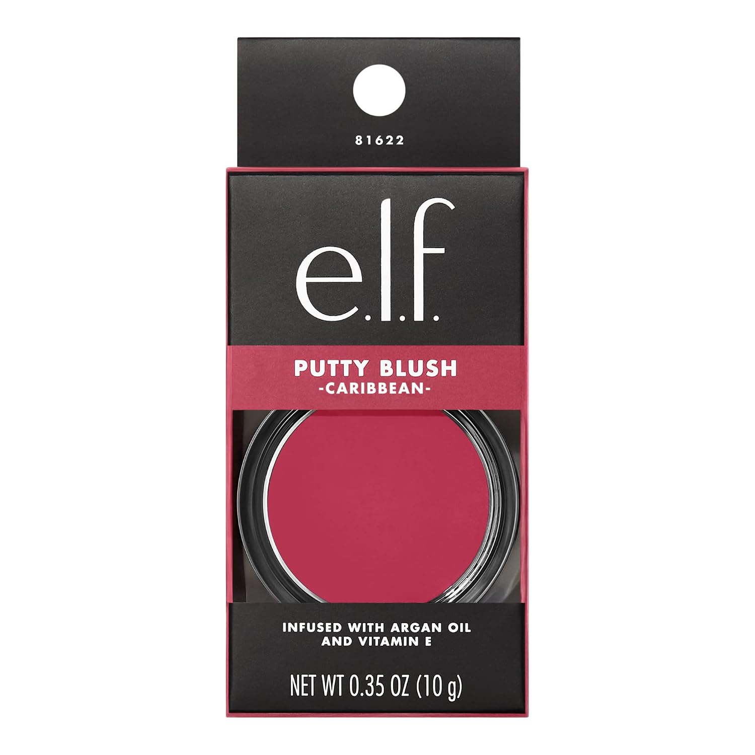 e.l.f. Putty Blush. Creamy & High-Pigment Formula For A Natural Glow. Delivers A Semi-Matte & Powder Finish. Vegan & Cruelty-Free. Caribbean