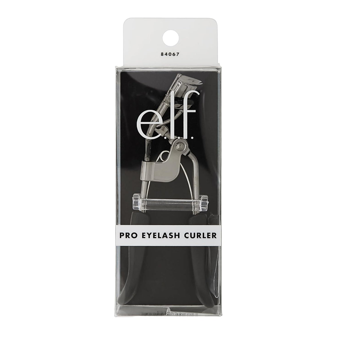 e.l.f. Pro Eyelash Curler. Stainless Steel Lash Curler. Long-Lasting Natural Curl. Ergonomic Design. Includes Replacement Pad. Fits All Eye Shapes