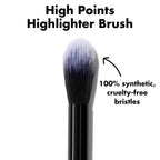 e.l.f. High Points Highlighter Brush. Soft & Tapered Face Makeup Brush For Illuminating & Creating Soft-Focus Glow. Vegan & Cruelty-Free