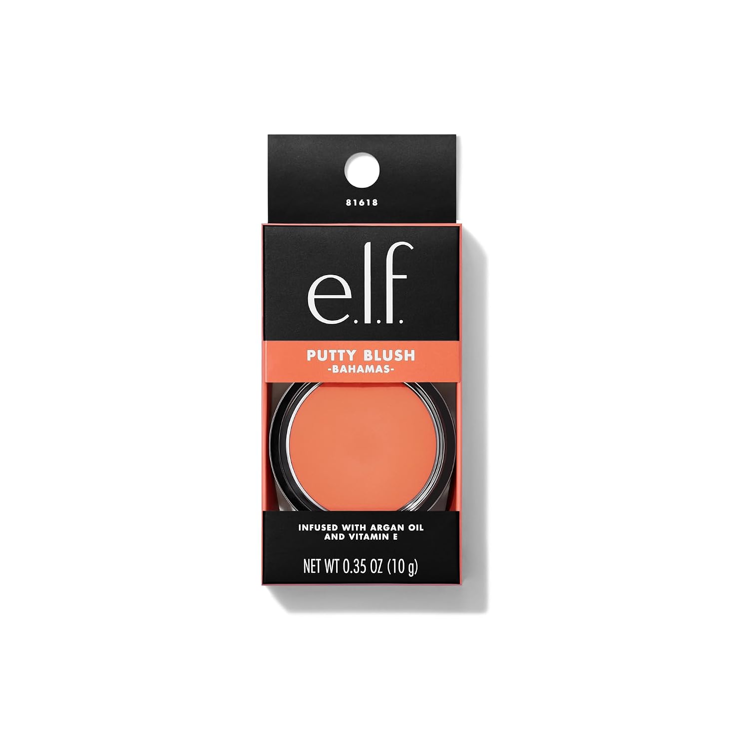 e.l.f. Putty Blush. Creamy & High-Pigment Formula For A Natural Glow. Delivers A Semi-Matte & Powder Finish. Vegan & Cruelty-Free. Bahamas