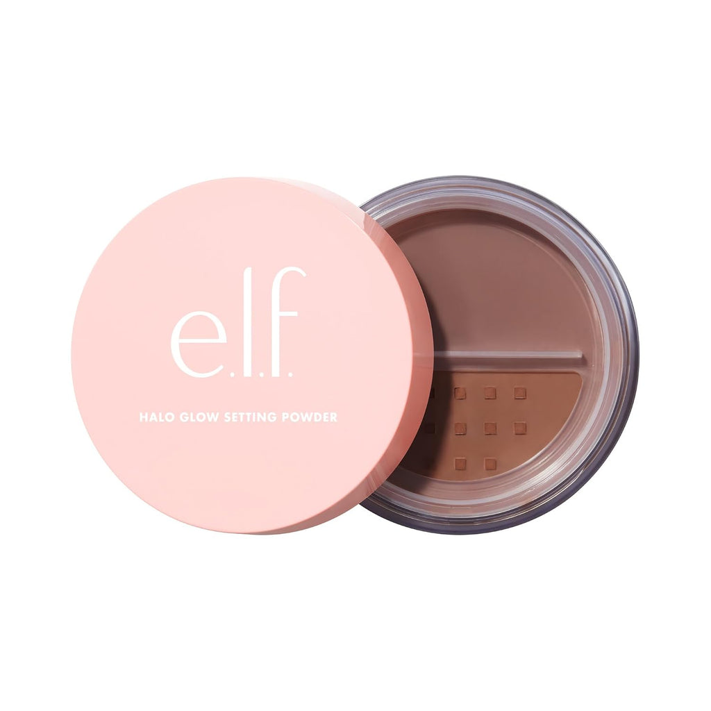 e.l.f. Halo Glow Soft Focus Setting Powder. Silky & Creates Soft Glow Without Shine. Smooths Pores & Lines. Vegan & Cruelty-Free. Deep/Rich