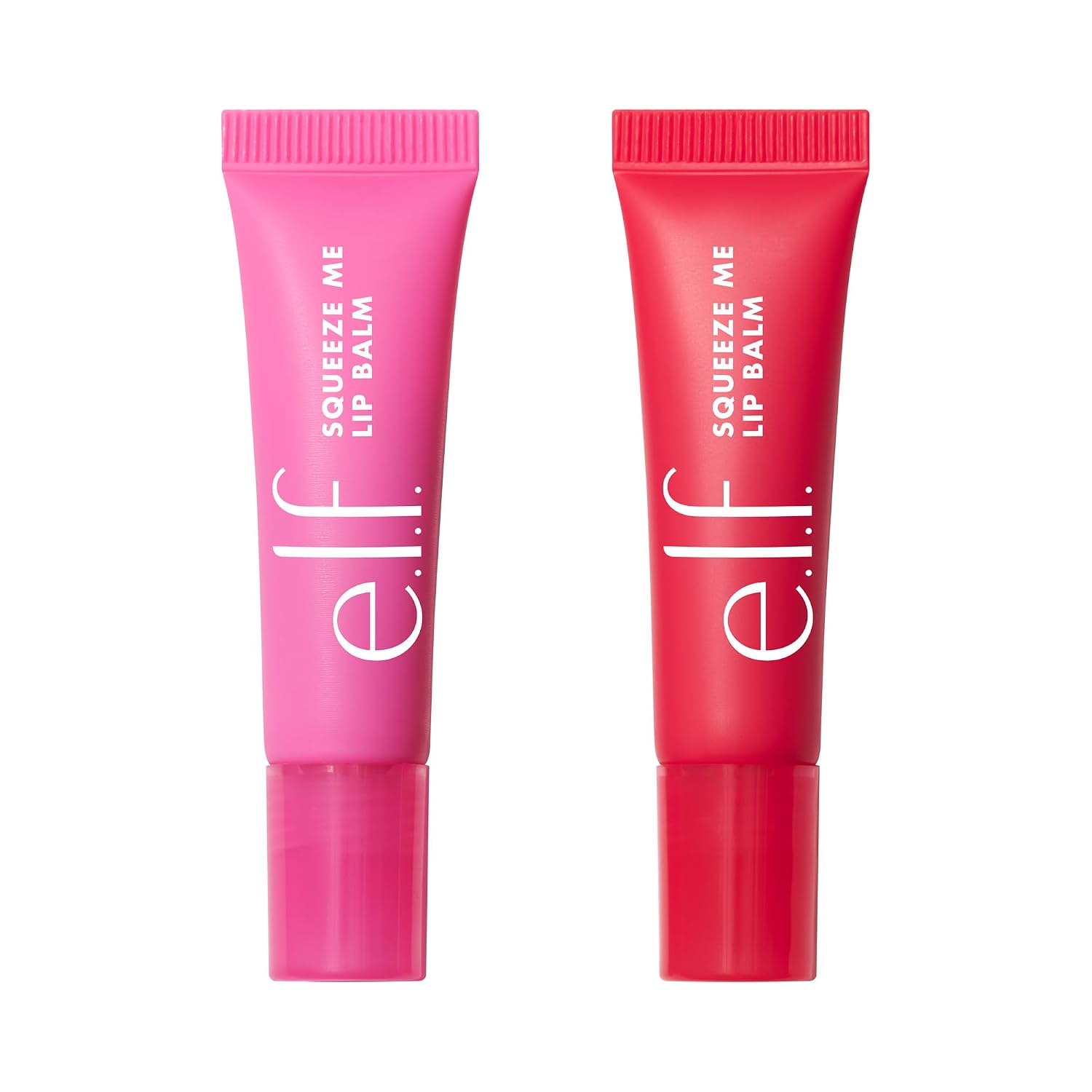 e.l.f. Squeeze Me More Lip Balm Duo. Cherry/Bubblegum | Moisturizing Balm For A Sheer Tint Of Color. Made With Hyaluronic Acid. Vegan & Cruelty-Free. Cherry & Bubblegum