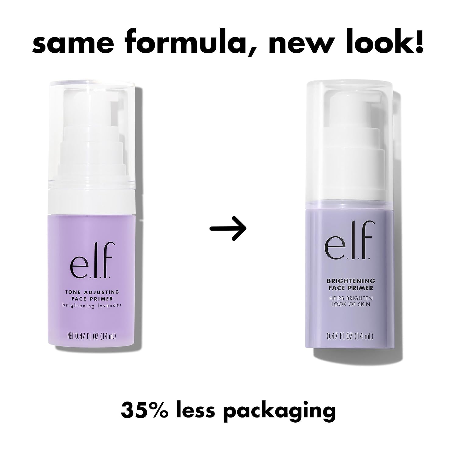 e.l.f. Brightening Lavender Face Primer. Face Makeup Primer For Neutralizing Uneven Skin Tones & Brightening Complexion. Vegan & Cruelty-free
