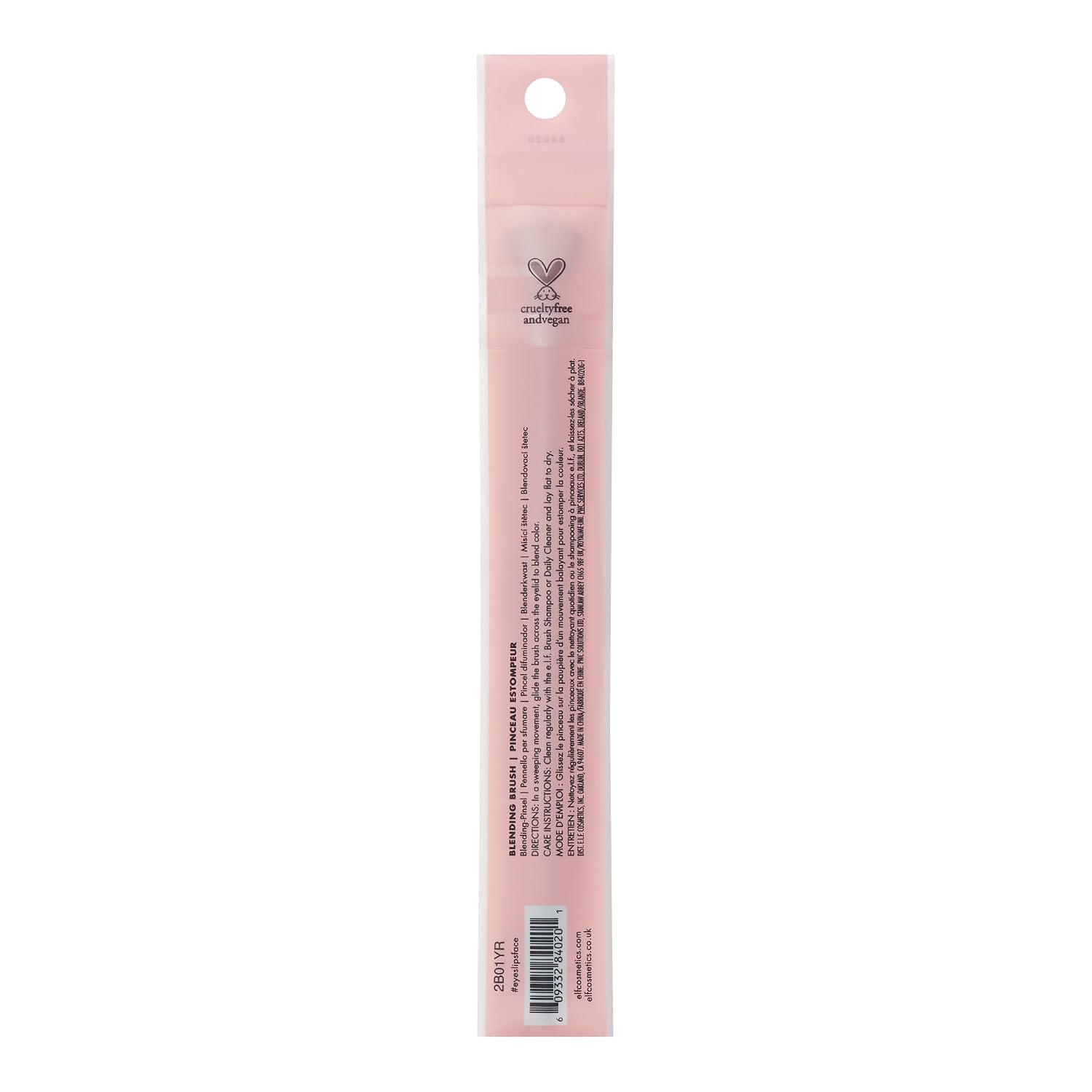 e.l.f. Blending Brush. Makeup Brush For Blending Eyeshadow & Concealer. Dome-Shaped. Made With Synthetic Bristles. Vegan & Cruelty-Free